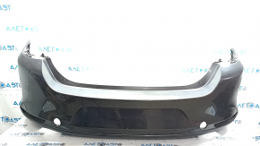 Бампер задний голый Mazda 3 19-26 4d, графит 46G, примят, царапины