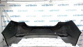 Бампер задний голый Mazda 3 19-26 4d, графит 46G, примят, царапины