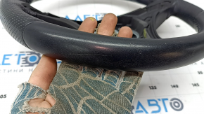 Руль голый Mercedes W213 E 300/400/43 17-18 под лепестки без подогрева, кожа черная, царапины, примят, по чистку