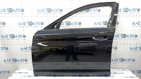 Дверь голая передняя левая BMW 5 G30 17-23 черный 668, после ремонта, вмятины, мусок под лаком
