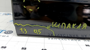 Дверь голая передняя левая BMW 5 G30 17-23 черный 668, после ремонта, вмятины, мусок под лаком