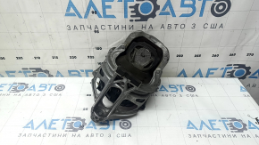 Подушка двигателя правая Audi Q7 16-19 3.0T микротрещины, сломана фишка