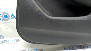 Panou ușă spate dreapta pentru un Honda Accord 19-22, piele neagră, cotieră din piele neagră, ornament cromat cu inserție neagră, zgârieturi, uzat, necesită curățare, piele îndoită