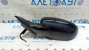 Зеркало боковое левое в сборе Honda Accord 21-22 5 пинов, черное, подогрев, царапины