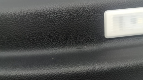 Ansamblu panou ușă spate stânga pentru BMW 5 G30 17-22 piele neagră, cotieră și inserție piele neagră, ornament din lemn lucios