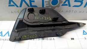 Решетка переднего бампера левая Nissan Rogue Sport 20-22 с молдингом, SL, скол, песок