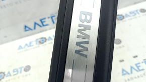 Накладка порога внешняя передняя правая BMW 5 G30 17-23 хром, царапины, отклеилась накладка