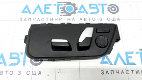 Управление водительским сидением BMW 5 G30 17-22 черное с хром, царапины, потерто