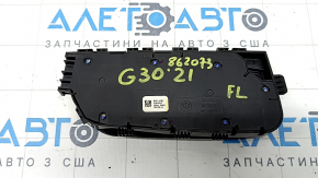 Управление водительским сидением BMW 5 G30 17-22 черное с хром, царапины, потерто