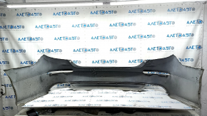 Бампер задний голый Honda Accord 18-22 белый, замят, потерт, царапины, сломаны крепления