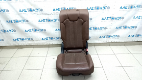 Scaune spate, rândul 2, dreapta, Audi Q5 80A 18-20, piele maro, perforată, Sport, piele lovită, curățare chimică