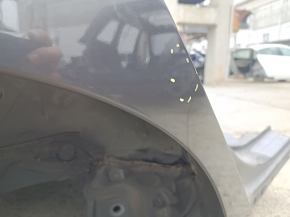Четверть крыло задняя правая Mazda 3 19-26 4d, графит, на кузове, тычки, царапины