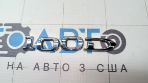 Эмблема надпись 100D двери багажника Tesla Model X 16-21