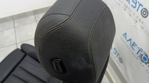 Пассажирское сидение BMW 5 G30 21-23 с airbag, электрическое, подогрев, перфорация, кожа Sensatec, черная schwarz, Sport, под чистку, вмятина на спинке