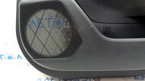 Panou ornamental ușă, spate dreapta, Toyota Highlander 20-22, cu perdea, cu mâner, piele neagră, inserție neagră, cotieră din piele neagră, zgârieturi, necesită curățare, lovitură
