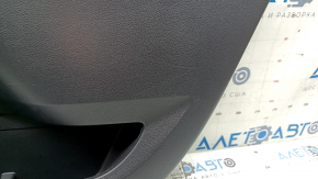 Panou ornamental ușă, spate dreapta, Toyota Highlander 20-22, cu perdea, cu mâner, piele neagră, inserție neagră, cotieră din piele neagră, zgârieturi, necesită curățare, lovitură