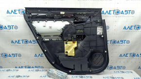 Panou ornamental ușă, spate dreapta, Toyota Highlander 20-22, cu perdea, cu mâner, piele neagră, inserție neagră, cotieră din piele neagră, zgârieturi, necesită curățare, lovitură