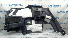 Ornamente arc dreapta pentru Toyota Highlander 20-25 hibrid, negru, cu suporturi de pahare și capace, zgârieturi