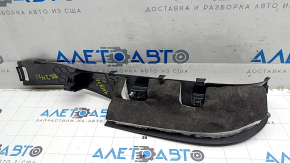 Накладка передней стойки левая нижняя Tesla Model X 16-21 черная, потерта, сломано крепление
