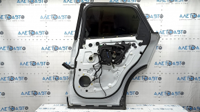 Дверь в сборе задняя правая Jaguar F-Pace X761 17-23 keyless, тонировка, молдинги черный глянец, белый 1AA, тычки