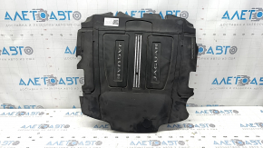 Накладка двигателя Jaguar F-Pace X761 17-23 3.0t Supercharger, надорвана изоляция, затерта нет фрагмента