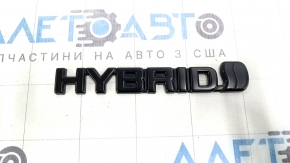 Эмблема надпись двери HYBRID передняя правая Toyota Highlander 20-21 черная