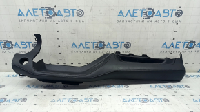 Ornamente bord inferioare pentru Toyota Highlander 20-22, piele neagră, pentru ecran de 8", lovituri, zgârieturi