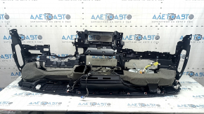 Торпедо передняя панель с AIRBAG Toyota Highlander 20-22 черная без проекции, царапины