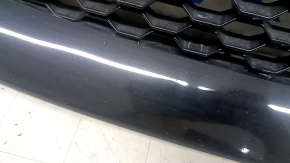 Решетка радиатора grill Jaguar F-Pace X761 17-20 с эмблемой, черный глянец, песок