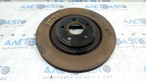 Диск тормозной передний левый Toyota Highlander 20-26 340/28мм, ржавый