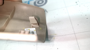 Ornamente prag interior Toyota Camry v50 12-14 SUA, bej, suport rupt, zgâriat