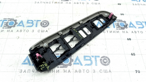 Накладка управления стеклоподъемниками передняя левая Toyota Camry v50 12-14 usa, под серое дерево, царапины