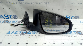 Зеркало боковое правое в сборе Toyota Camry v50 12-14 6 пинов, BSM, подогрев, черное, царапины