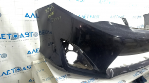 Бампер передний голый Toyota Camry v50 12-14 usa LE XLE, черный, песок, царапины, вмятина, надломано крепление