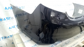 Бампер задний голый Toyota Camry v50 12-14 usa LE XLE черный, царапины, потертость, вздулась краска, после ремонта