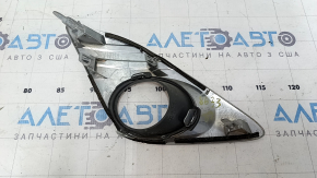 Обрамление птф левое Toyota Camry v50 12-14 usa XLE хром, 2 части, песок, тычки