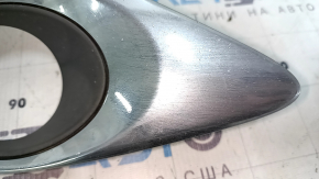 Обрамление птф правое Toyota Camry v50 12-14 usa XLE хром, 2 части, песок, тычки