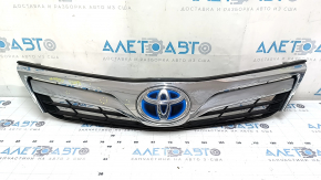 Решетка радиатора grill со значком Toyota Camry v50 12-14 hybrid usa LE XLE, песок, тычки