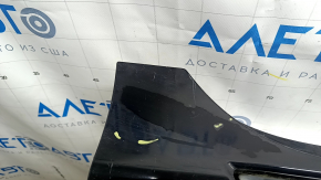 Порог правый Toyota Camry v50 12-14 usa LE XLE, с хромом, черный 218, потертость, царапины, песок