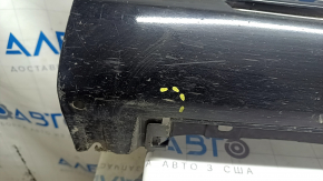 Порог правый Toyota Camry v50 12-14 usa LE XLE, с хромом, черный 218, потертость, царапины, песок