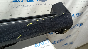 Порог правый Toyota Camry v50 12-14 usa LE XLE, с хромом, черный 218, потертость, царапины, песок