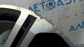 Диск колесный R20 x 8.5J ET45 Jaguar F-Pace X761 17-25 стиль Blade, хром с темно-серым, бордюрка