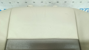 Обшивка спинки пассажирского сиденья Toyota Camry v50 12-14 usa, XLE, кожа бежевая, вставка замш, с подогревом, заломы на коже, под химчистку