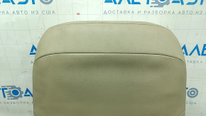 Обшивка спинки пассажирского сиденья Toyota Camry v50 12-14 usa, XLE, кожа бежевая, вставка замш, с подогревом, заломы на коже, под химчистку