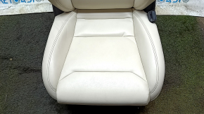 Пассажирское сидение Tesla Model X 16-21 кожа бежевая, с airbag, электро, подогрев, помятости на коже, вмятости на коже спинки