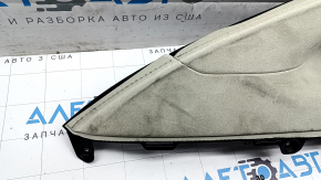 Накладка задней стойки верхняя левая Tesla Model X 16-21 тип 1 алькантара бежевая, под химчистку