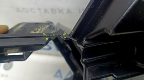 Решетка радиатора grill Honda CRV 23-26 HEV с черным глянцевым молдингом, царапины, трещины