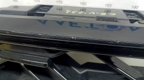 Решетка радиатора grill Honda CRV 23-26 HEV с черным глянцевым молдингом, царапины, трещины