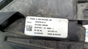 Фара передняя правая Tesla Model X 16-21 UP-LEVEL песок, сломана направляйка