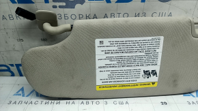 Козырек правый Ford Fusion mk5 17-20 светло-серый, без крючка, без заглушки, с подсветкой, под чистку